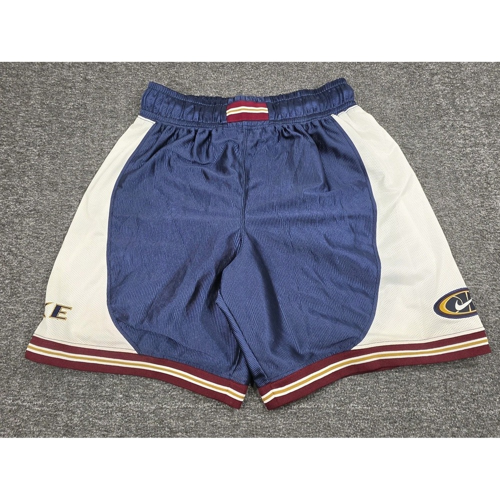 Vintage 90s Nike Basketball Dazzle Shorts Swoosh Spell Large Cleveland Cavaliers
